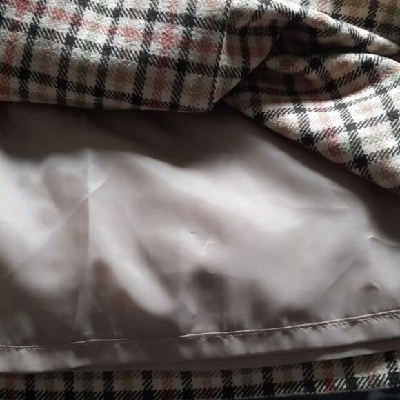 Ann Taylor NWT Tan Green Brown Orange Plaid Pleat School Girl Skirt Size 8 - Picture 8 of 8